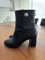 HUGO BOSS Stiefeletten schwarz Leder Absatz Grösse 38