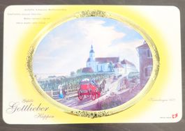 Gottlieber Hüppen Dose, leer, vintage, Sammelbox, Rarität