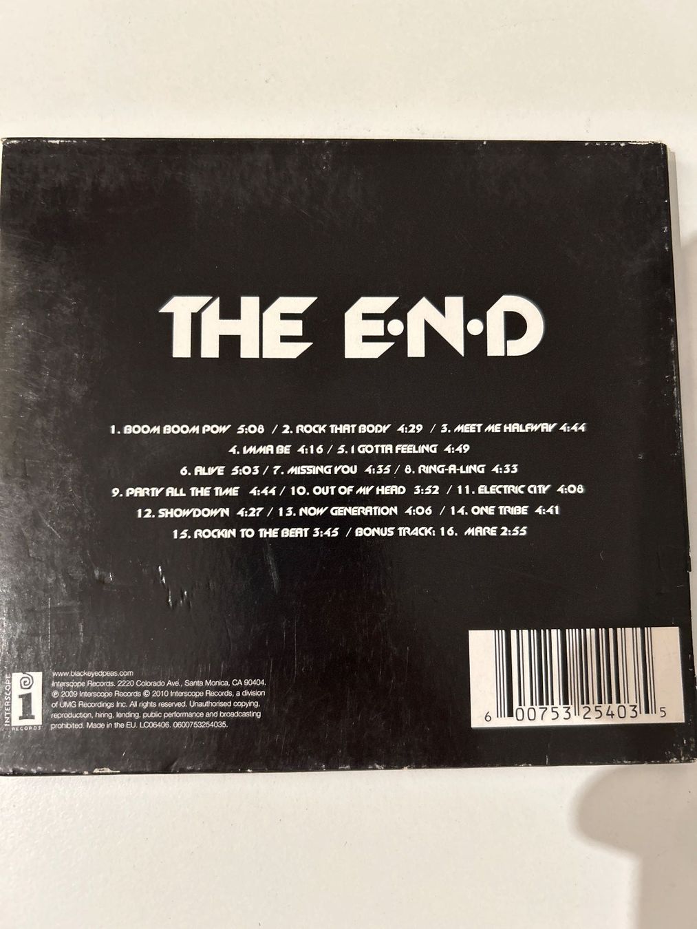 CDs: CD- The Black Eyed Peas- The End – D'occasion à Guntershausen par Gloominati 1