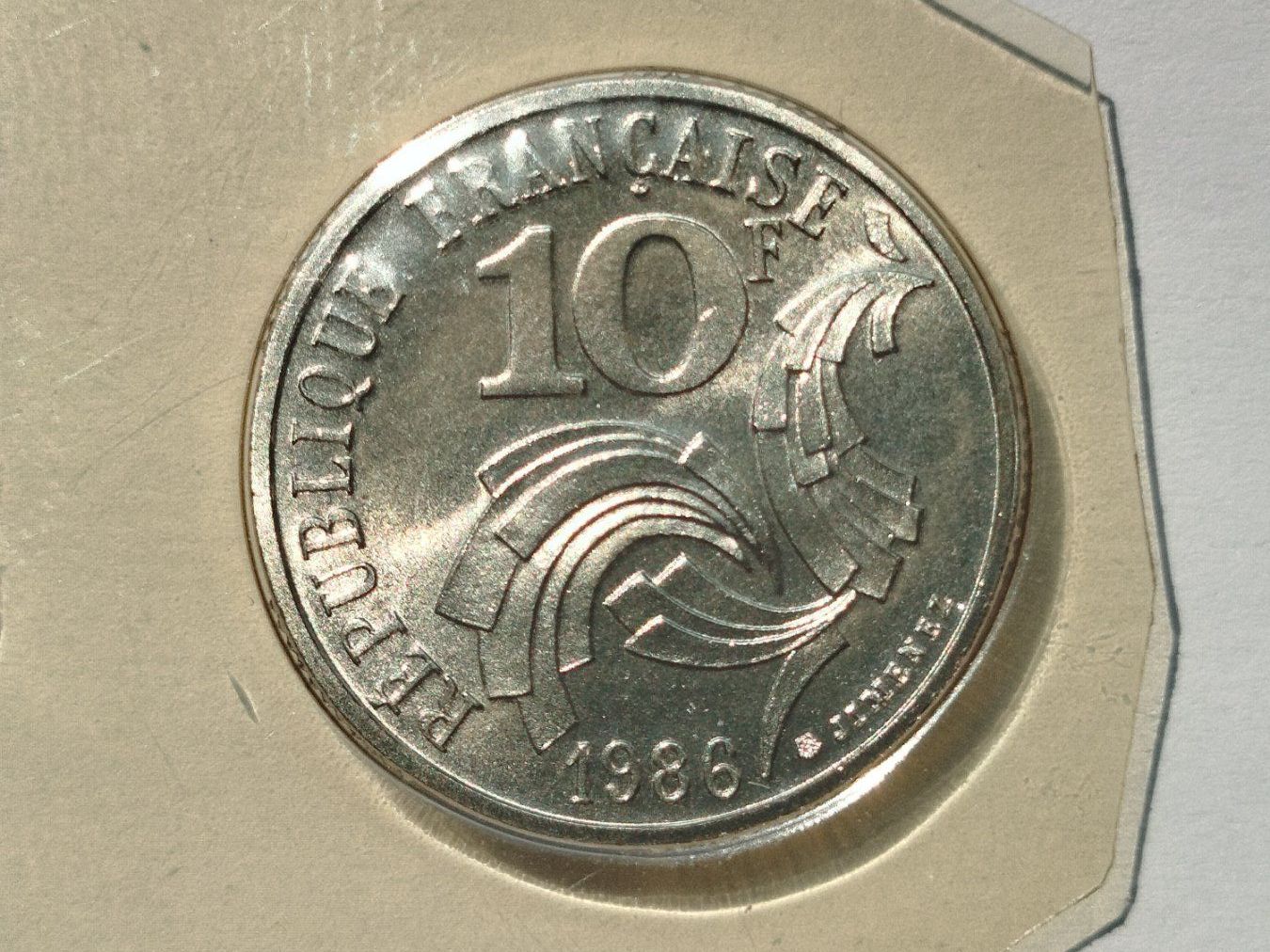 Toutes les monnaies: 10 FRANCS JIMENEZ 1986 – Neuf avec emballage d'origine à Wettingen par Colorup