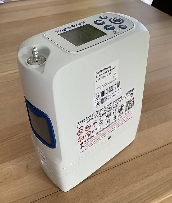 Attrezzature mediche: Portables Sauerstoffgerät Inogen Rove 6 – Usato da Münsingen venduto da Belpbergstrasse67 1