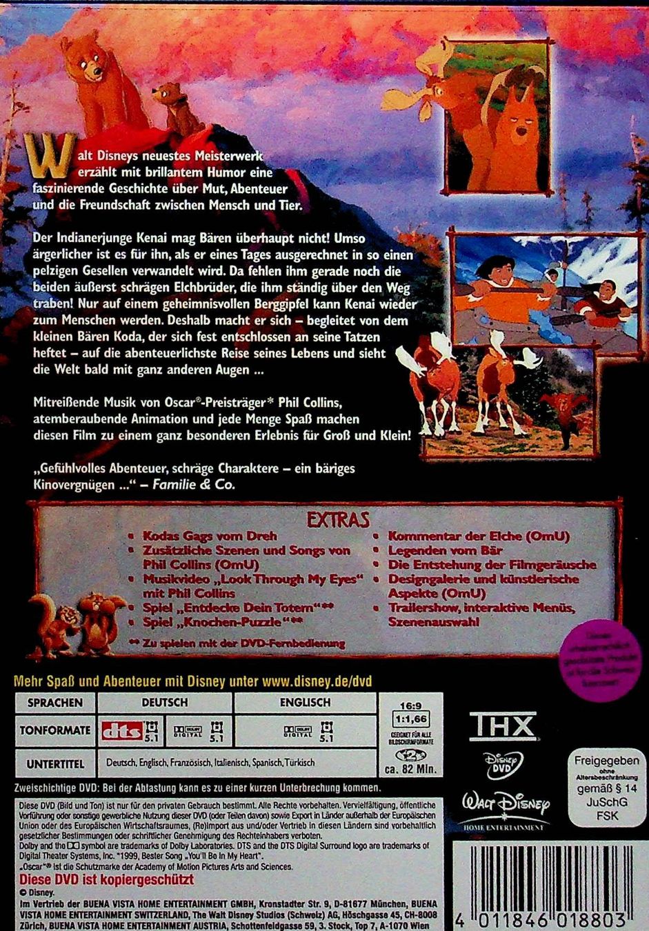 Tutti i DVDs: DVD Disney Meisterwerke Bärenbrüder – Usato da Reitnau venduto da Zaomir 1