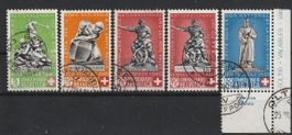 1940 Serie Bundesfeier ZNr. B3-B7