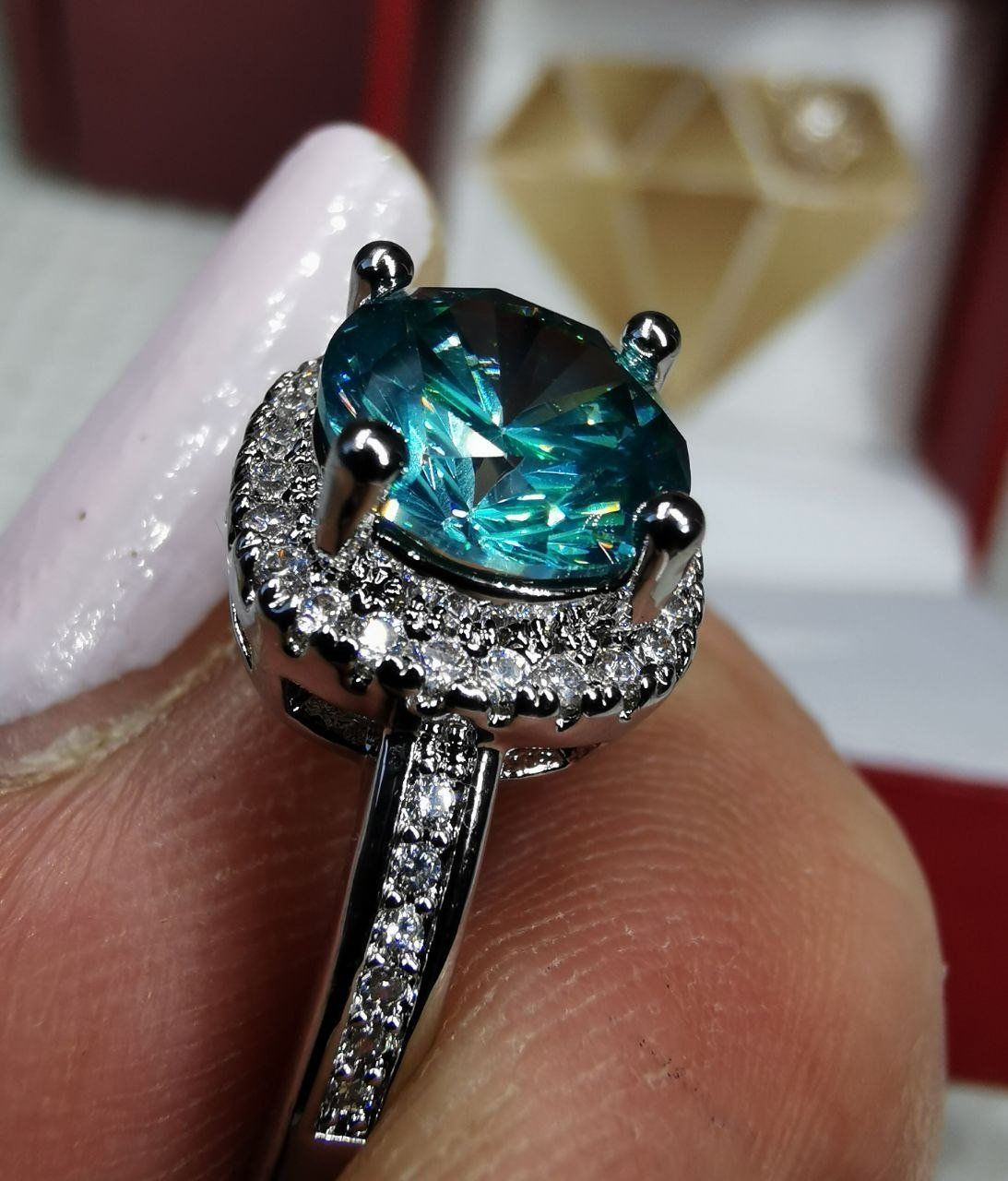 Anelli: Bague avec zircons – Nuovo e nell'imballaggio originale da Reconvilier venduto da Tsma67 6