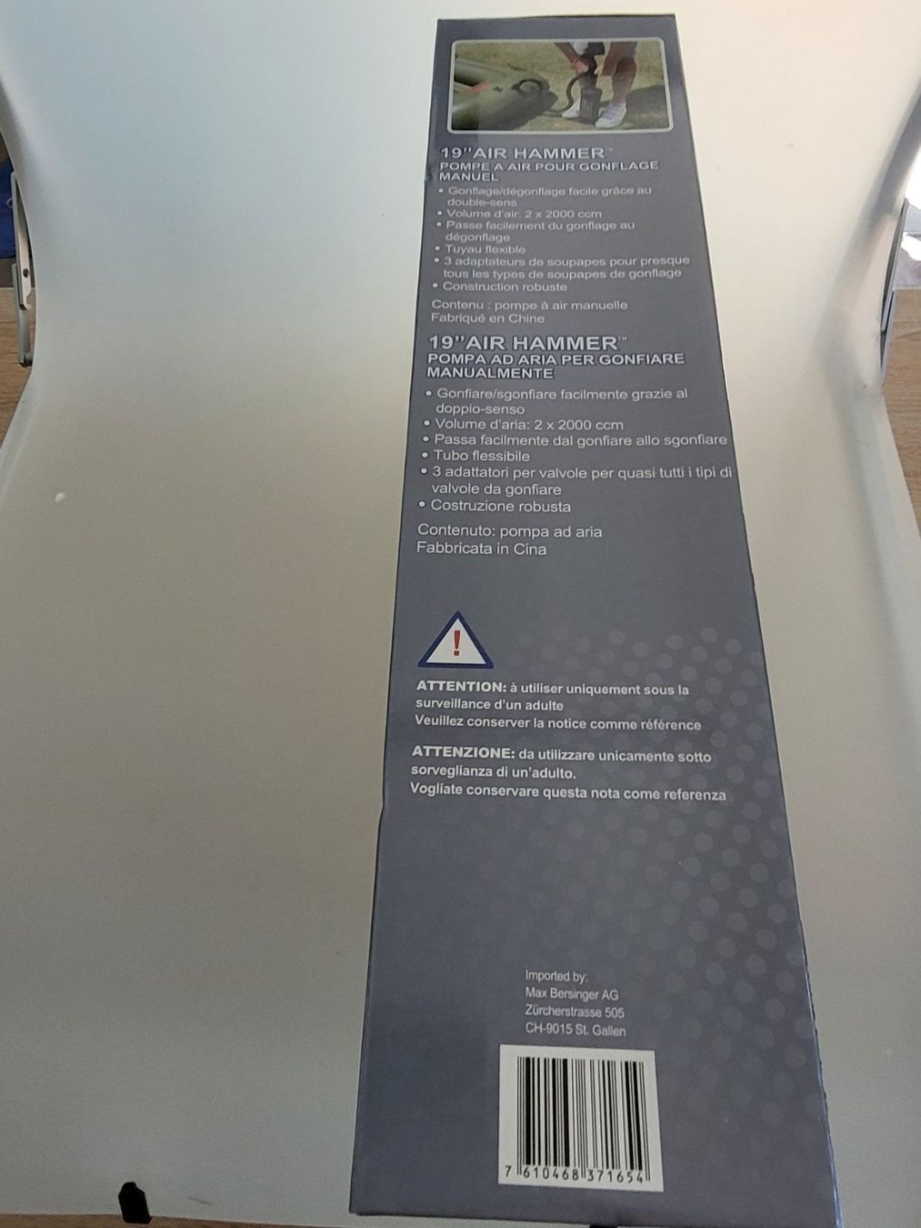 Pompe & Parti di ricambio: Aufblaspumpe 19 AIR Hammer  Logic – Nuovo e nell'imballaggio originale da Oberuzwil venduto da aseinkaufswelt 1