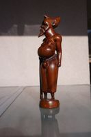 Sculpture en bois homme Kikuyu grande bedaine boi...