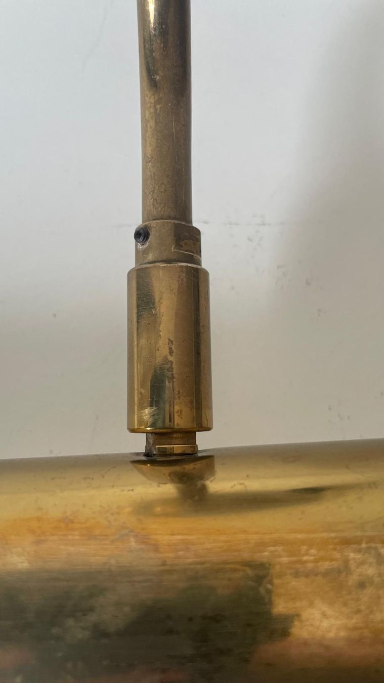 Lampade: Klassische Bilderleuchte aus Messing – Usato da Basel venduto da Jcva 5
