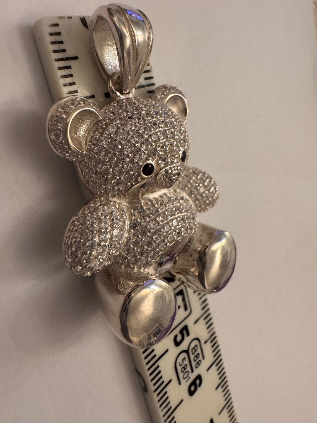 Anhänger: 925 Sterling Silver Teddy Bear Cubic Zirconia 3D – Neu und originalverpackt aus Bern von Javero 5