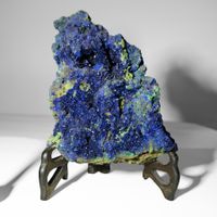 Azurit-Malachit-Mineralstufe – außergewöhnliches Schaustück