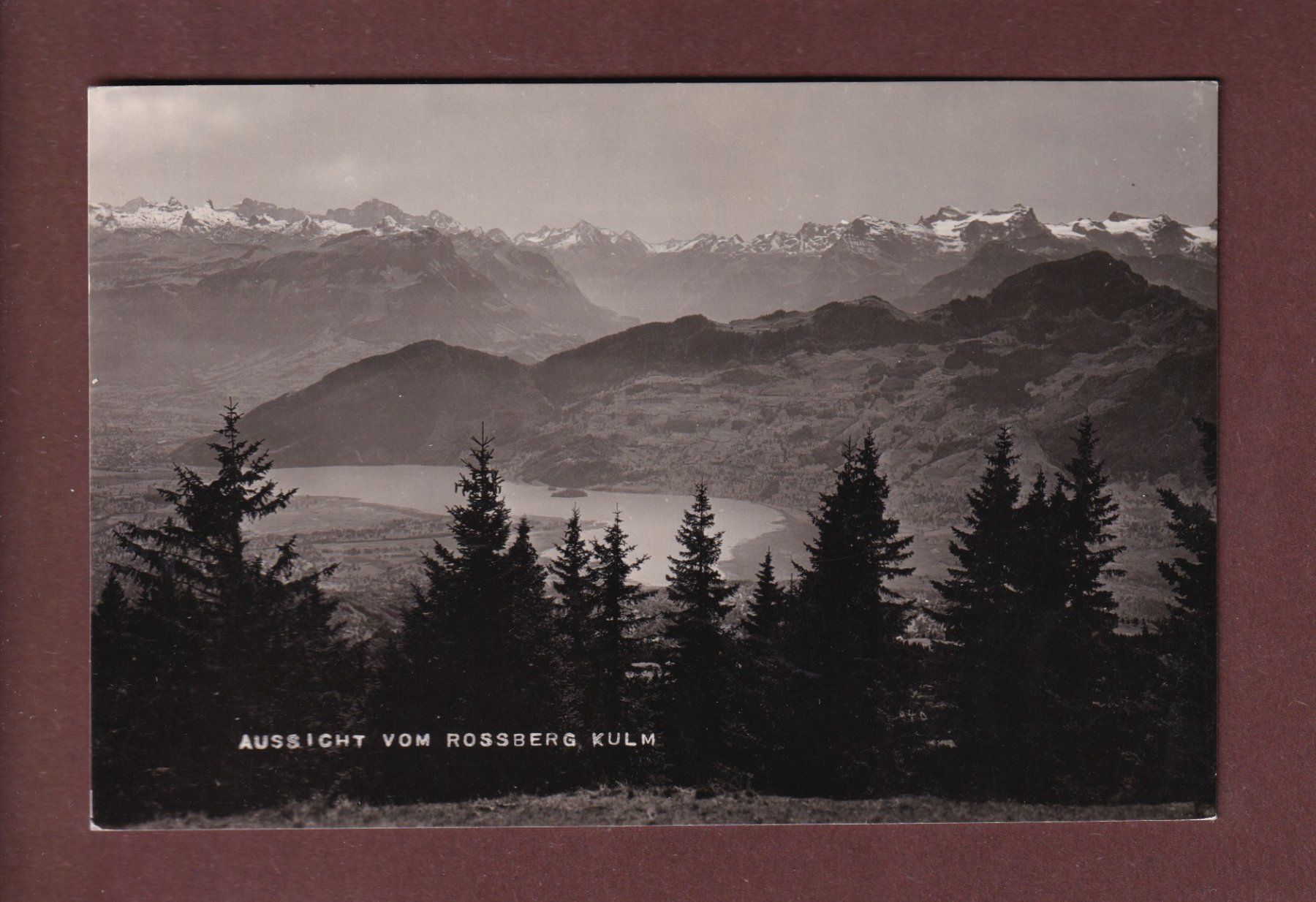 Cartoline postali: Aussicht vom ROSSBERG-KULM - 1944 – Usato da Pully venduto da nicecards-shop