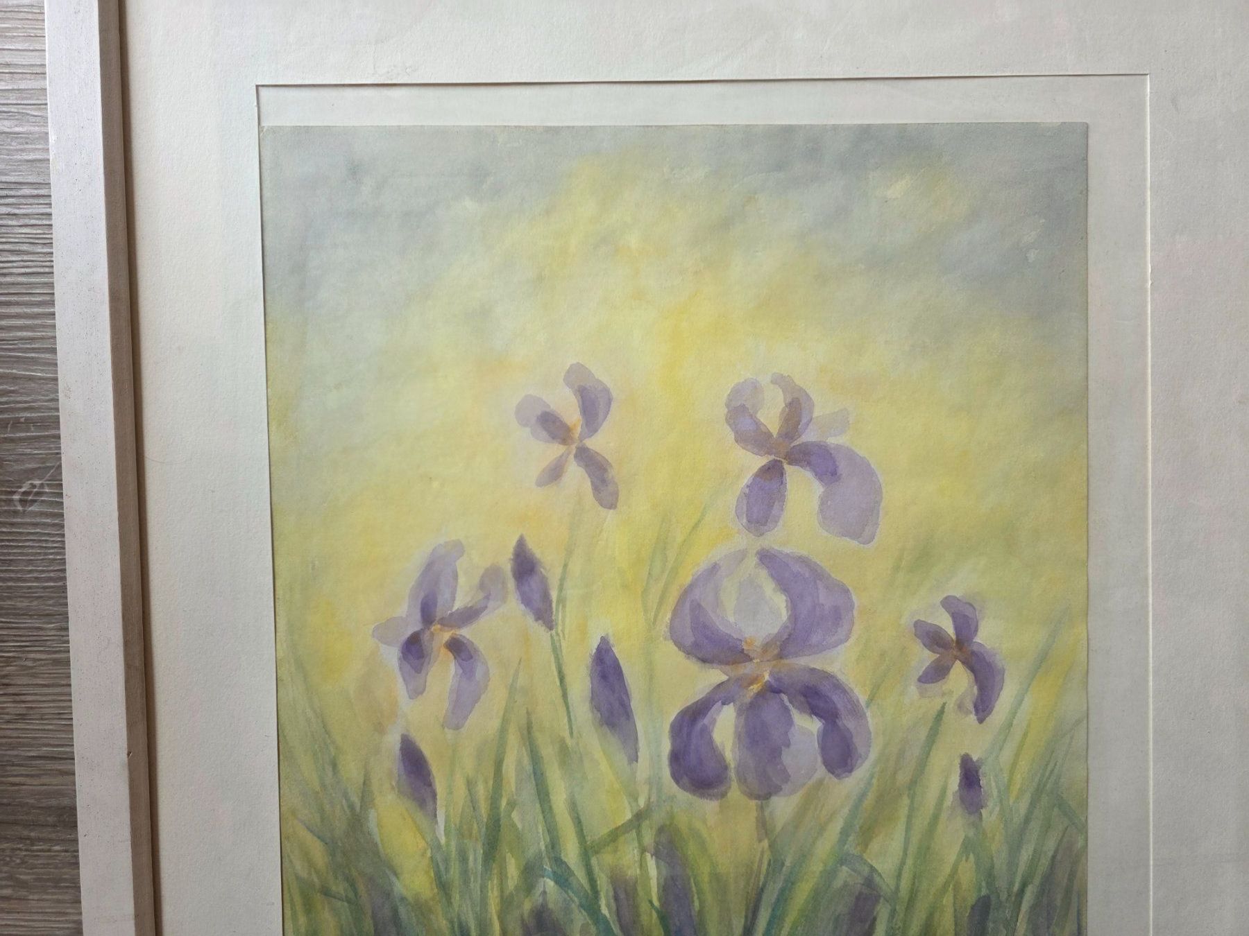 Dipinti: Gemälde Bild Iris Blumen im Licht 1985 – Usato da Walterswil BE venduto da Lonitti 2