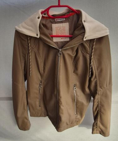Kunstlederjacke Street One beige