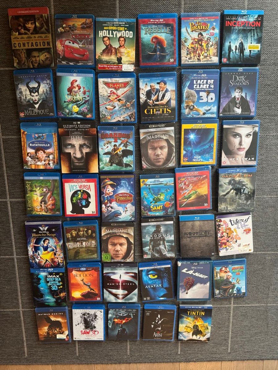 Tutti i DVDs: Lot de 41 blu-ray en Français – Usato da Moudon venduto da Raf_ch