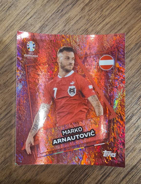 Topps EURO 2024 Sticker AUT Starplayer SP Marko Arnautovic Kaufen