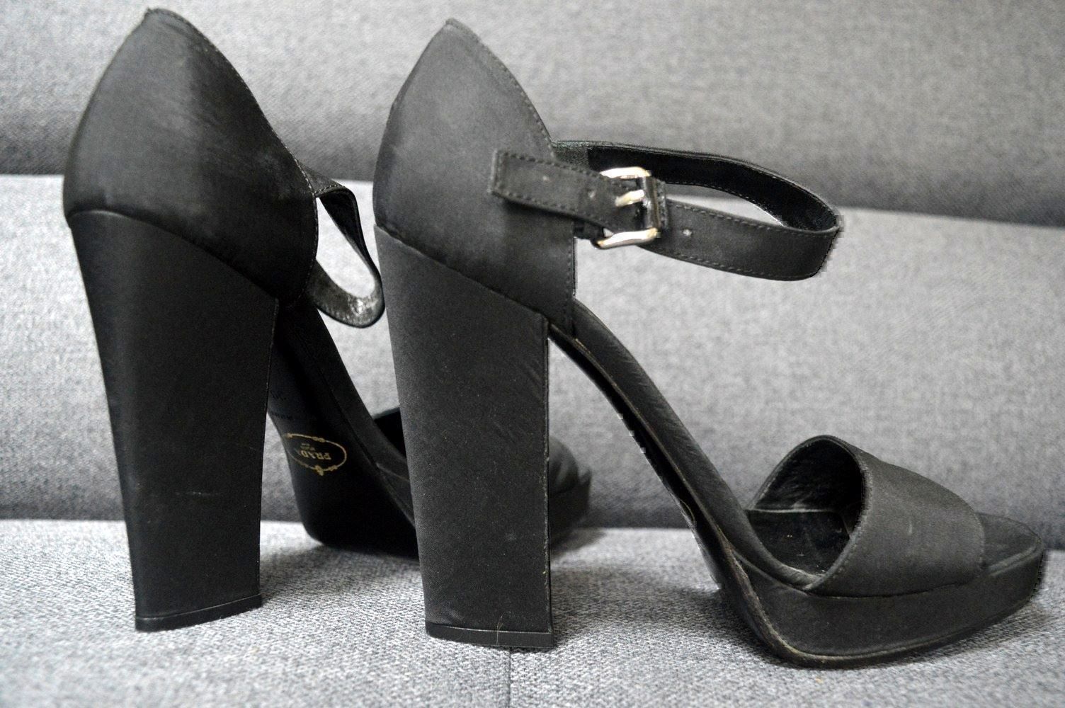 Prada Scarpe da donna: Sandalen / Sandales Prada .39 Seide / soie – Usato da Collonges venduto da Auganien 6