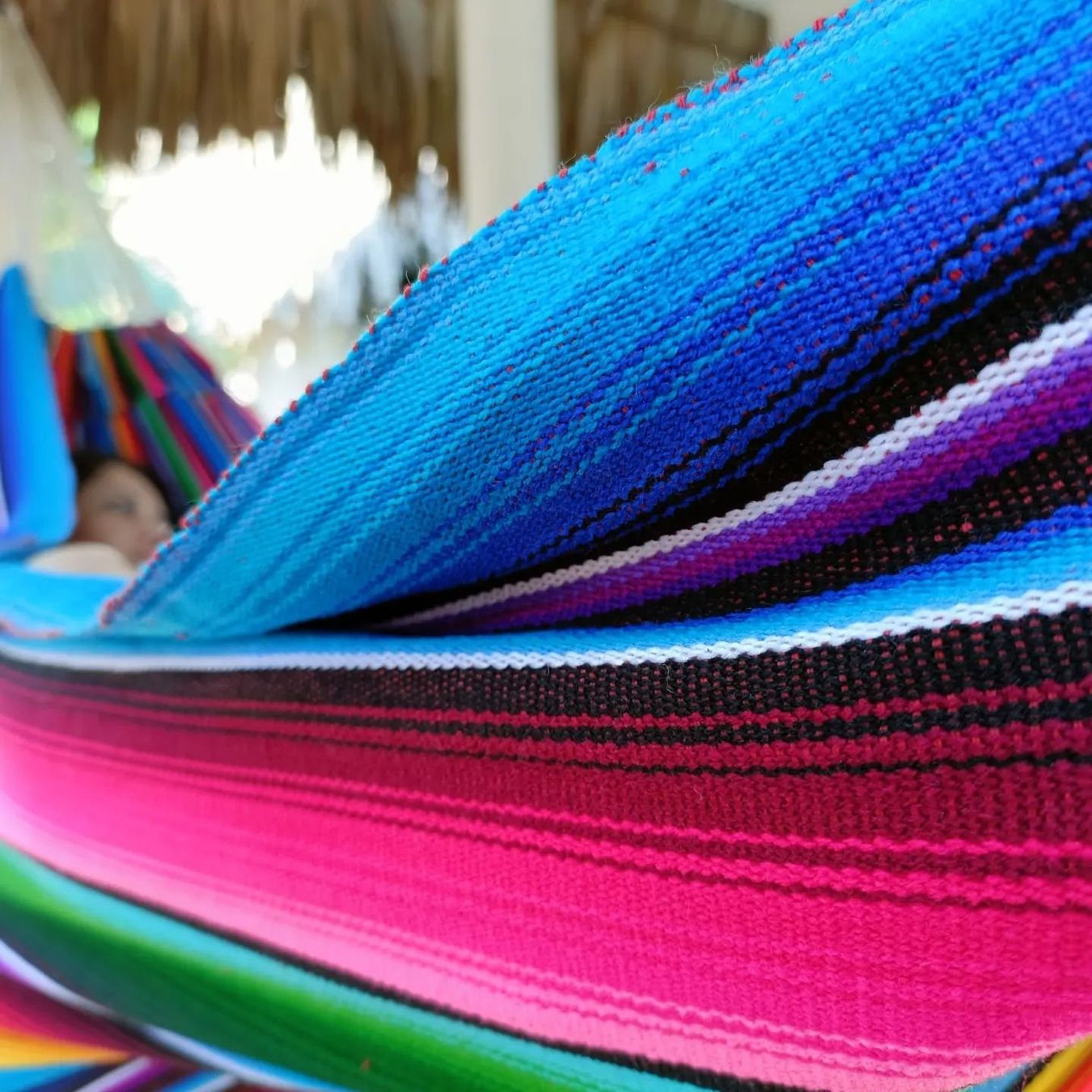 Amache: Large Hamac Maya - Superbe tissu multicolore du Guatemala – Nuovo e nell'imballaggio originale da Dübendorf venduto da Mayan-Dreams 7
