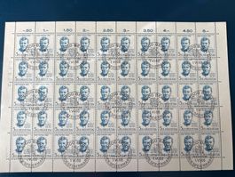Pro Patria, 1966, 1 Bogen mit Ersttagsstempel, Abart