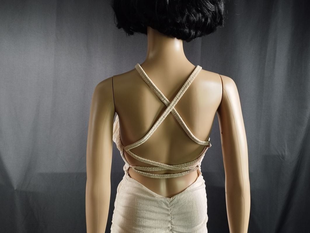Zara Robes: ZARA Kleid beige Gr. XS – D'occasion à Schübelbach par Restwert_Schubelbach 3