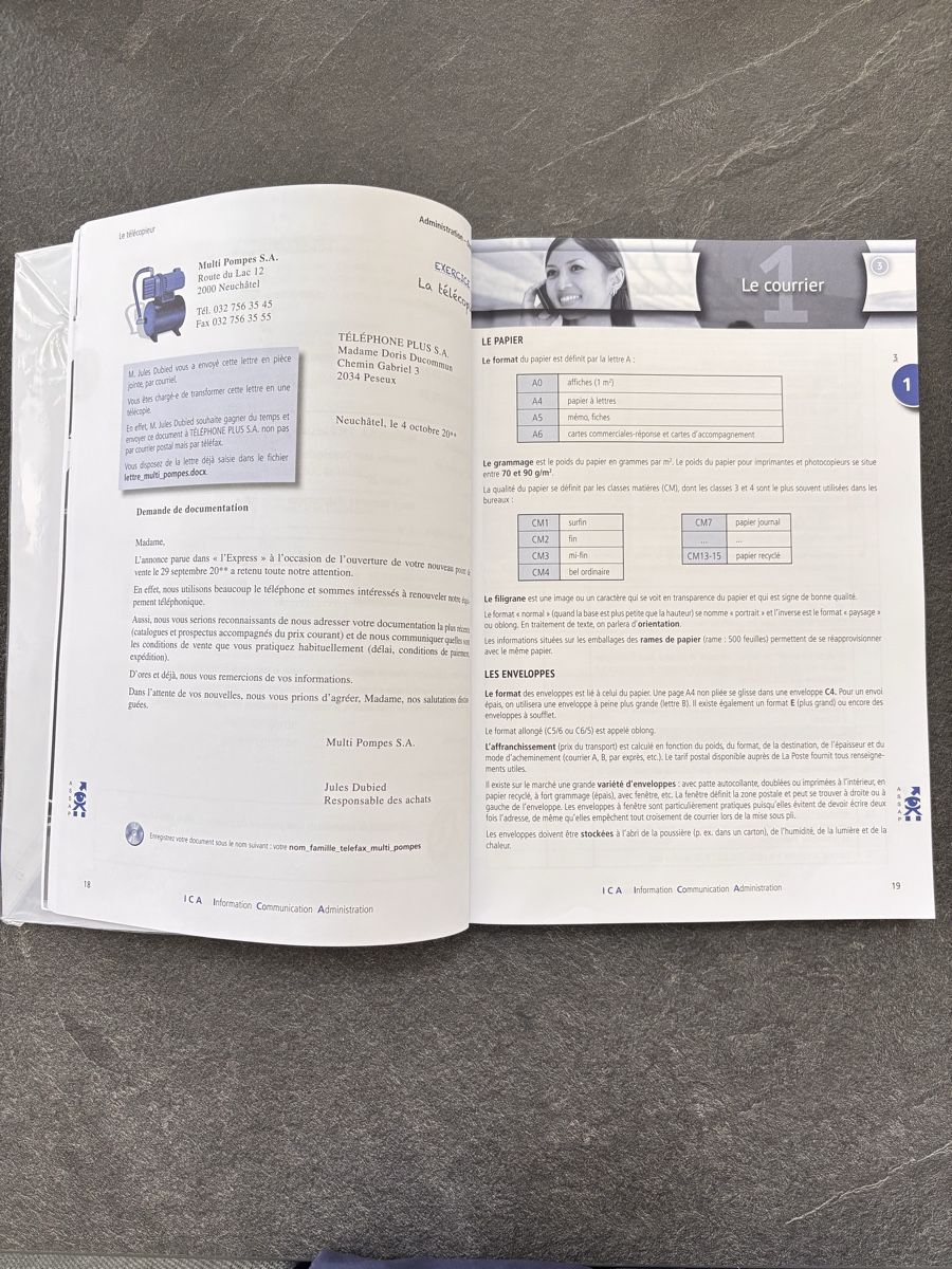 Libri: Livre ICA - Communication Administration, Neuf et Scellé! – Nuovo (secondo la descrizione) da Alle venduto da Valentin.Goffinet 2