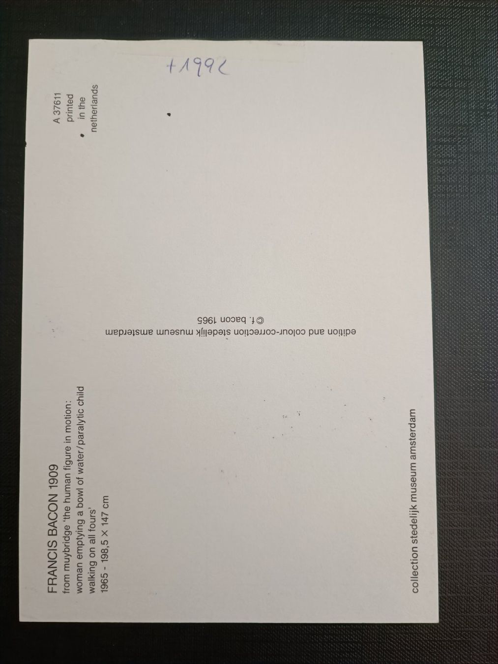Grafiken & Lithographien: Francis Bacon - signierte Kunstpostkarte – Gebraucht aus Menziken von Artographs 1