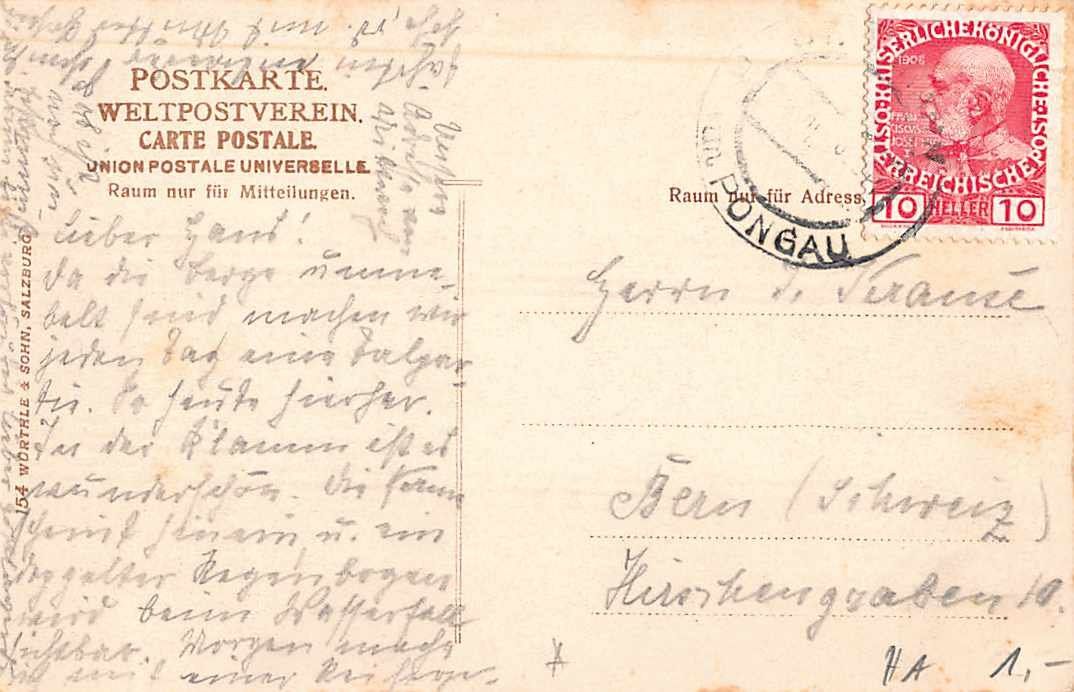 Cartes postales: 3 uralte Ansichtskarten SALZBURGER LAND – D'occasion à Lufingen par TopAnsichtskarten 3