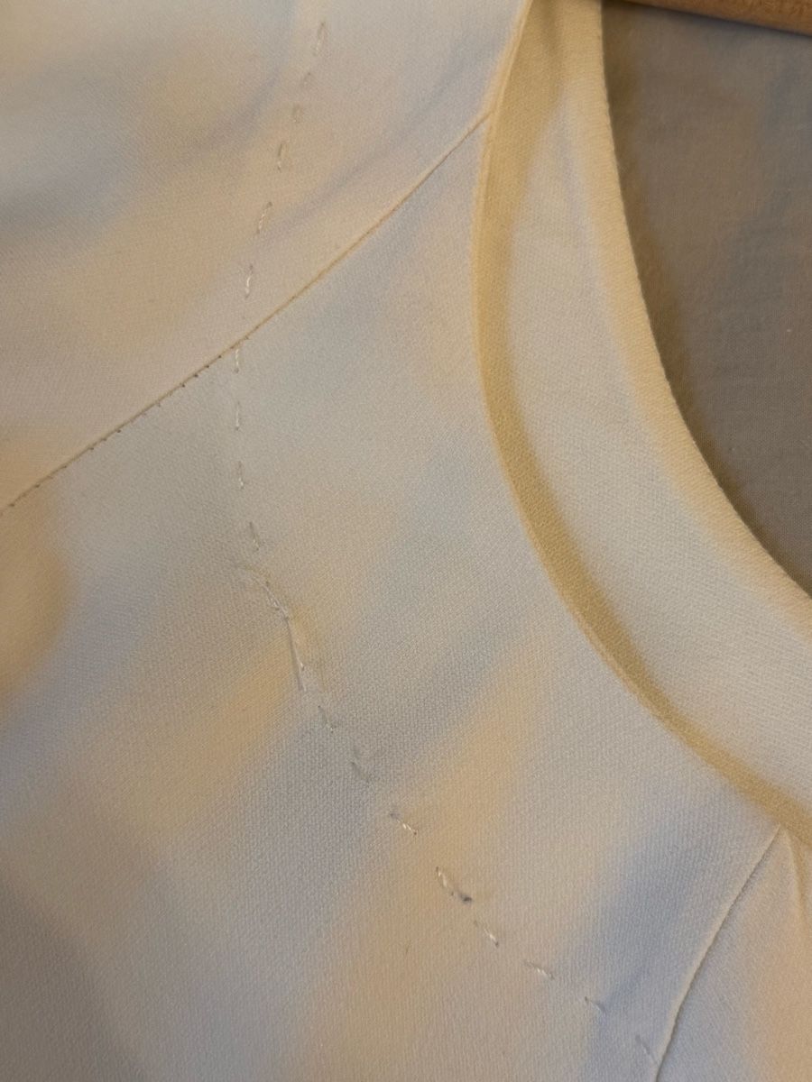 La Perla Vestiti: White Knee Length Dress – Usato da Genève venduto da din_8xv2 4