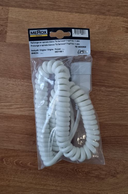 Teleskop-Spiralkabel 5-adrig, 1mm², Dehnbar & Flexibel - Ideal Für Werkstatt & Events