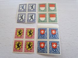 PJ 1924 im 4er Block, postfrisch, ab 1.-