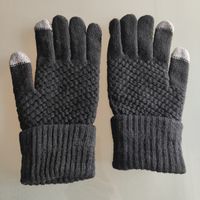 Strickhandschuhe schwarz neuwertig