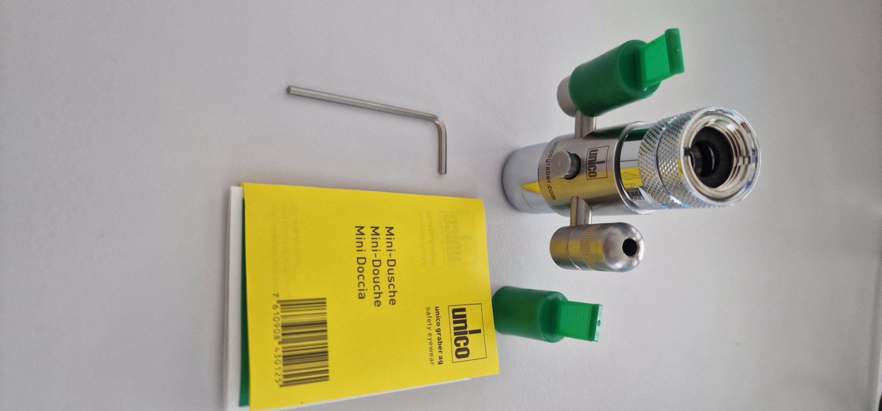 Attrezzature mediche: Original UNICO Mini Dusche / Augendusche – Nuovo e nell'imballaggio originale da Aarburg venduto da Aotearoa