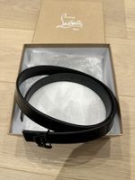 Ceinture Christian Louboutin Calf Paris 85 cm black noir ver