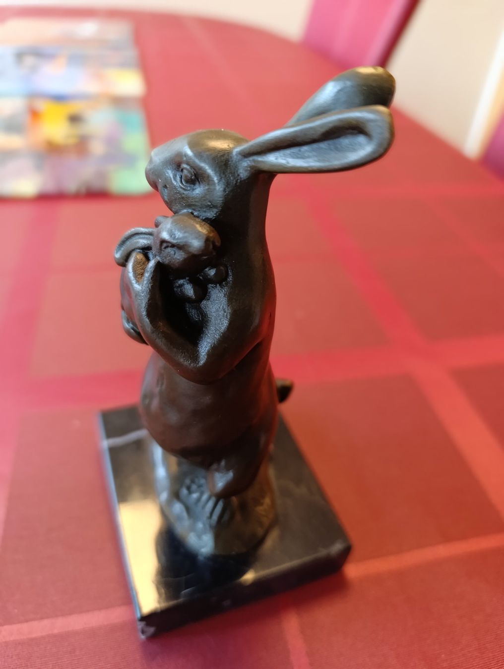 Statuette: BRONZE OSTER HASE TOP FIGUR – Nuovo (secondo la descrizione) da Reinach BL venduto da Katzenmorli 1