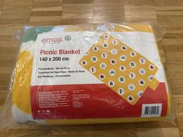 Emoji Picnic Blanket Decke 140x200 Neu