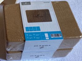 2x YOGA BLOCK Kork 23 x 15 cm NEU in Folie