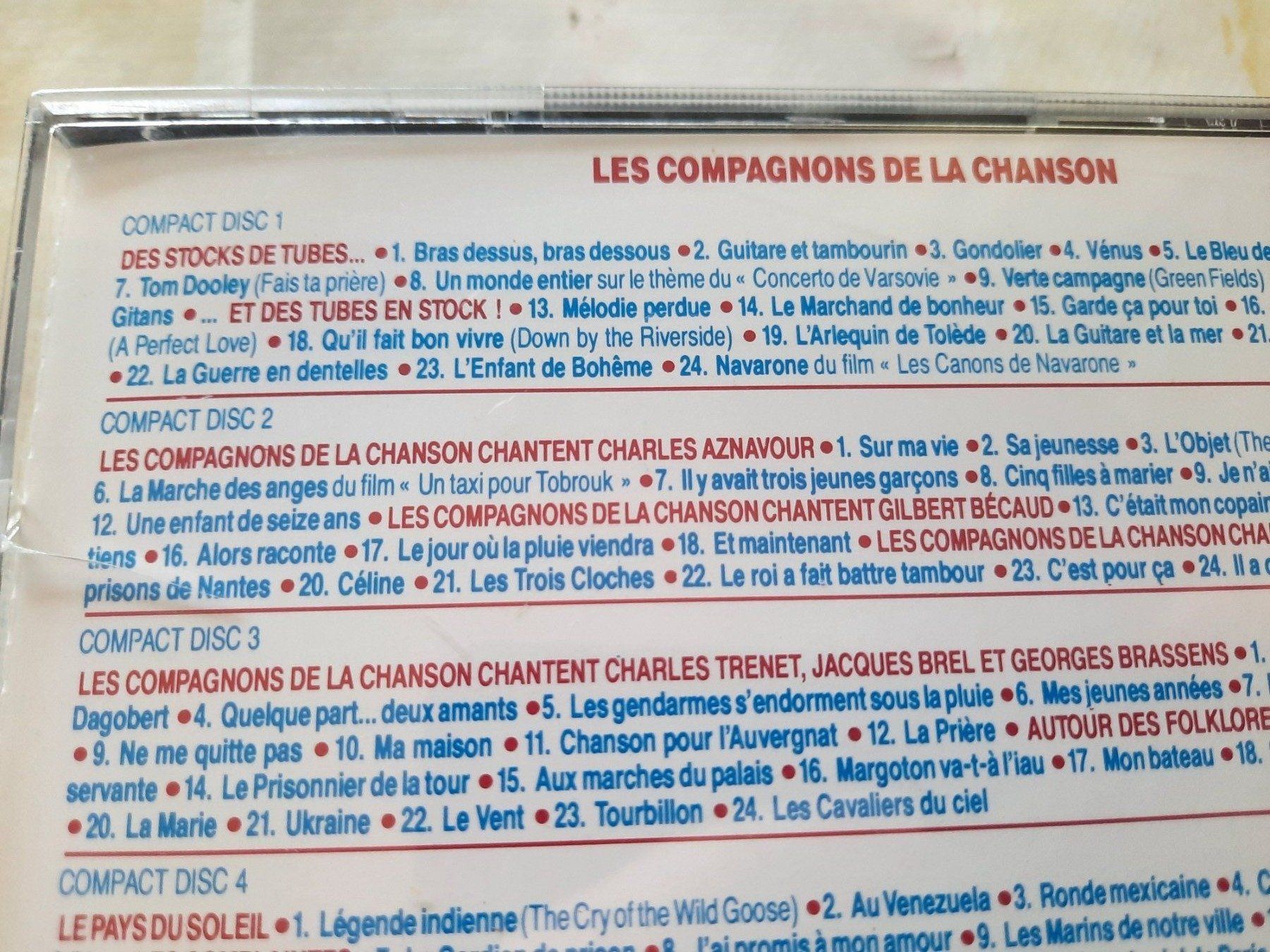 CD: Cd Les compagnons de la chanson coffret 5 Cds – Usato da Pully venduto da bro_n52j 4