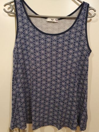 Top AJC Gr. 36 Blau gemustert