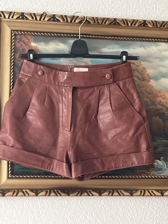 Sezane Paris EchtLeder Shorts braun(K6,Gr36 neuwerti