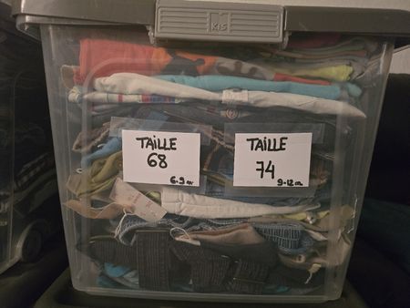 Caisse Habits enfants taille 68-74