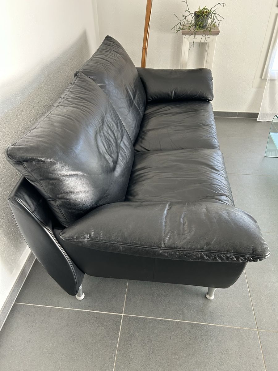 Rolf Benz Sofas: Schwarzes Rolf Benz Sofa, Top Zustand - Schnäppchen! – Gebraucht aus Tennwil von KIsliker 2