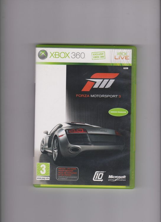 Forza Motorsport 3 Xbox 360 - Occasion Très Bon état - Version PAL