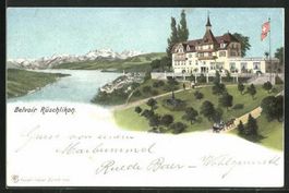 Rüschlikon, Hotel Pension Belvoir, gelaufen 1907