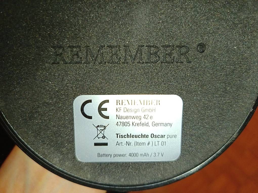 Lampes: Tischleuchte Oscar 'pure' (Marke: Remember) – D'occasion à Olten par Slaven_Todorovic 3