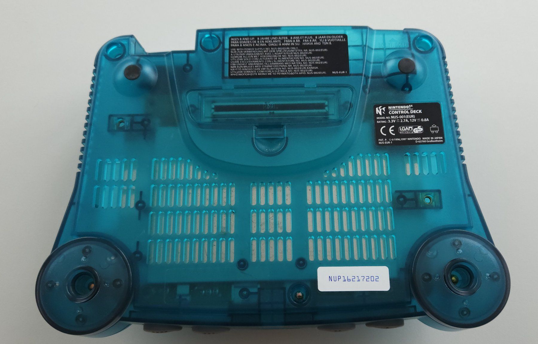 Nintendo Console: Konsole Nintendo 64 Ice Blue Funtastic + 3 Controllers – Usato da Autigny venduto da zel_gvl5 5