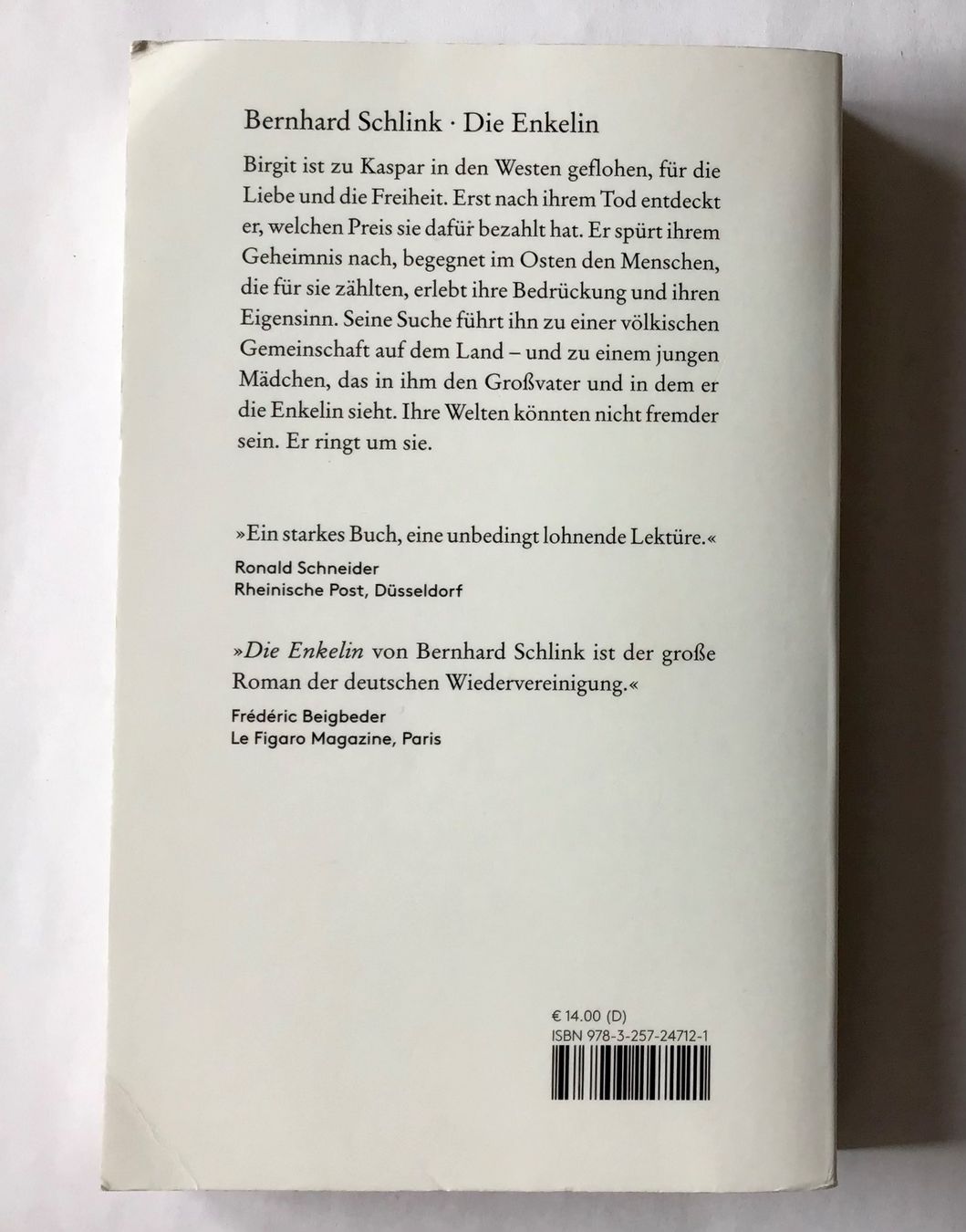 Bücher: Die Enkelin (von Bernhard Schlink) – Neu (gemäss Beschreibung) aus Bubendorf von Alpenheidi 1