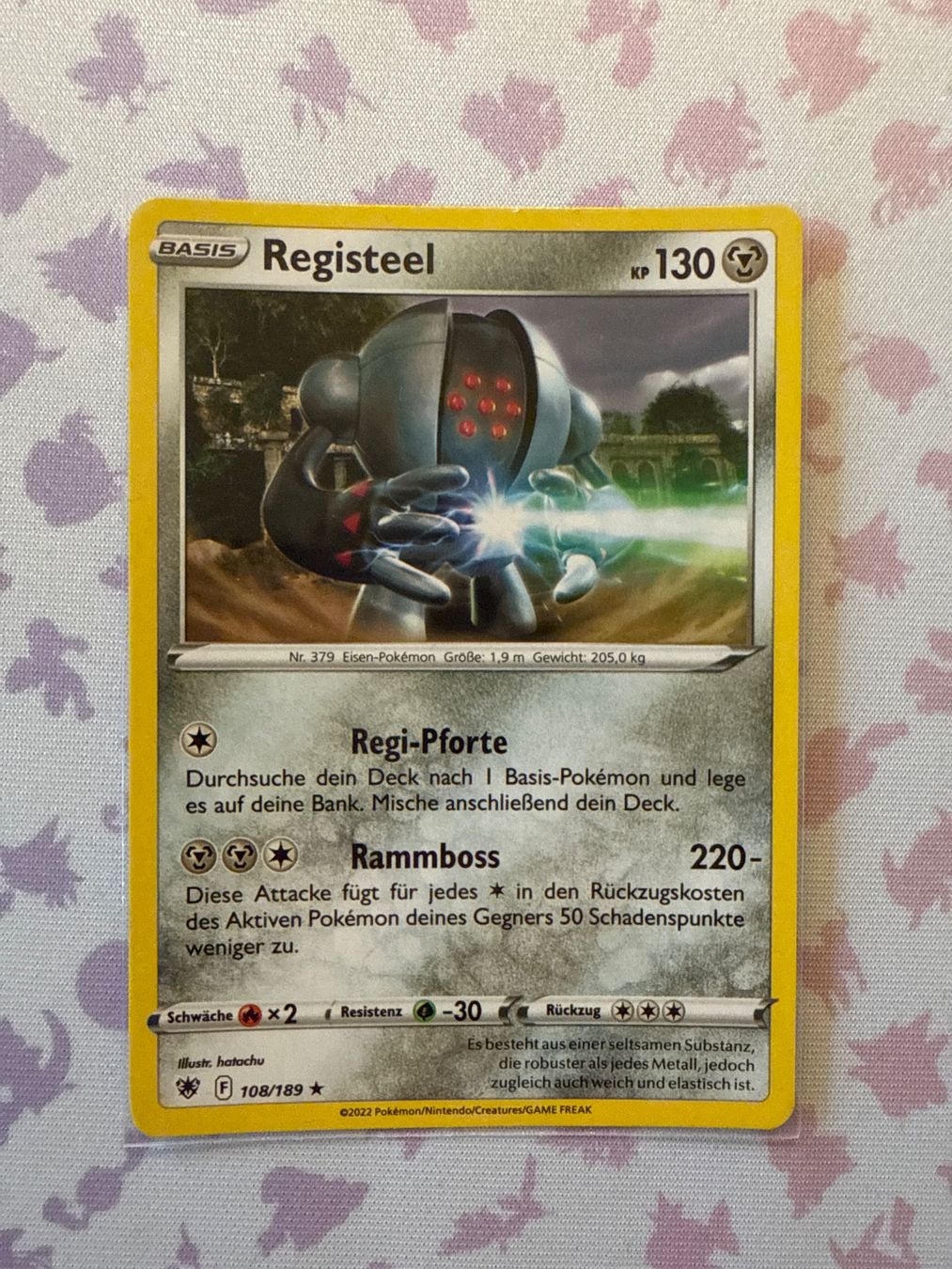 Pokémon Carte collezionabili: Registeel 108/189 - Astralglanz DE – Nuovo (secondo la descrizione) da Gossau ZH venduto da Phelsuma01