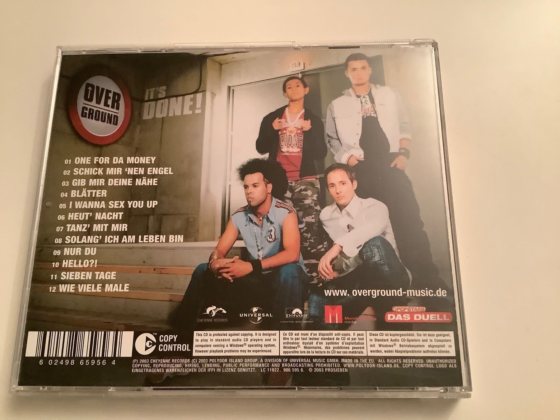 CD: Overground / It‘s done / 2003 – Usato da Dübendorf venduto da Troll_88 1