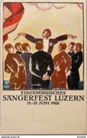 PK zum Eidg. Sängerfest 1922 gelaufen