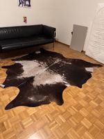 Echtes Kuhfell Teppich schwarz weiss akzeptabler Zustand