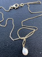 Collier avec perle argent 925  