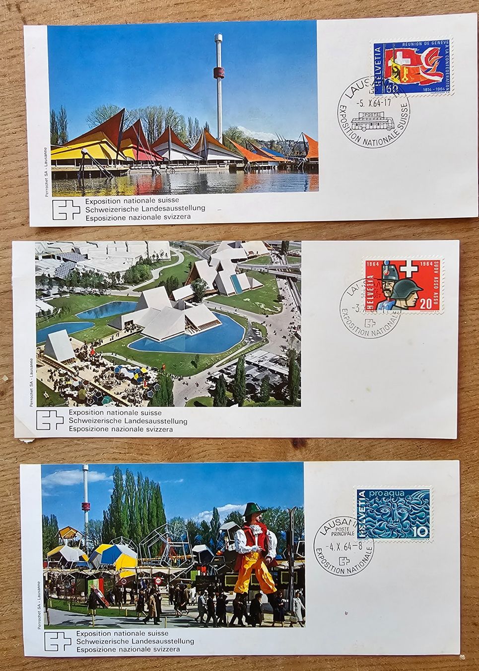 Cartoline postali: 3 cartes EXPO 64 – Nuovo (secondo la descrizione) da Les Valettes venduto da Nuba1